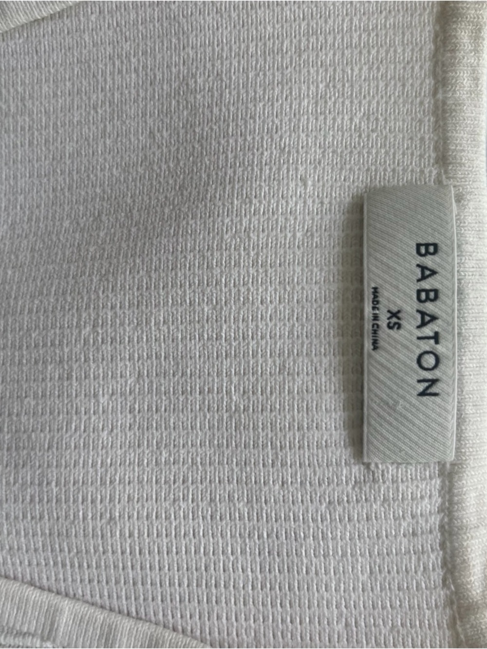 Babaton Textured Knit Crop Top in Cream - Picture 7 of 9